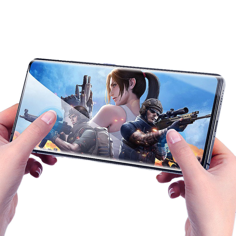 RURIHAI For Xiaomi 14 Ultra Screen Protector UV Liquid Curved Clear CSG Glass Film Support Fingerprint Unlock