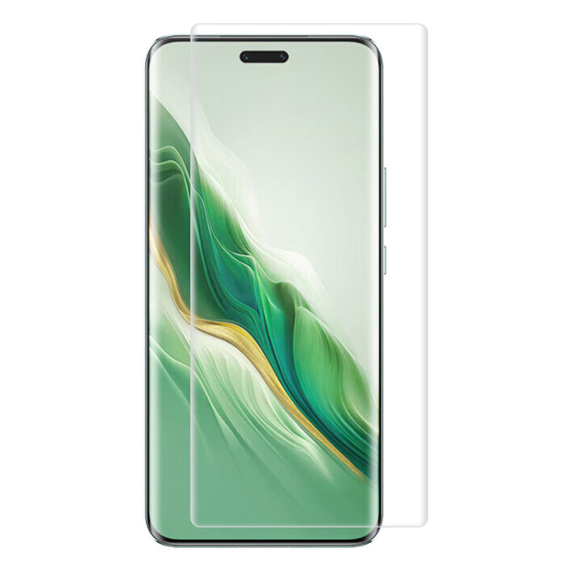 RURIHAI For Honor Magic6 Pro 5G CSG Glass Screen Protector 3D Hot Bending Curved Edge UV Liquid Film