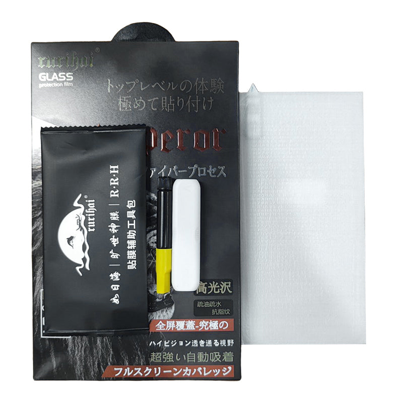 RURIHAI For Honor Magic6 Pro 5G CSG Glass Screen Protector 3D Hot Bending Curved Edge UV Liquid Film