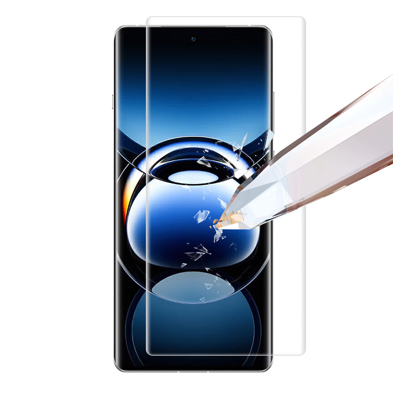 RURIHAI For Oppo Find X7 Ultra UV Liquid Screen Protector Transparent CSG Glass Film Support Fingerprint Unlock