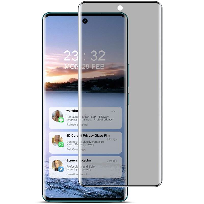 IMAK For vivo V30 5G / V30 Pro 5G Anti-Spy Privacy Screen Protector 3D Curved Tempered Glass Film