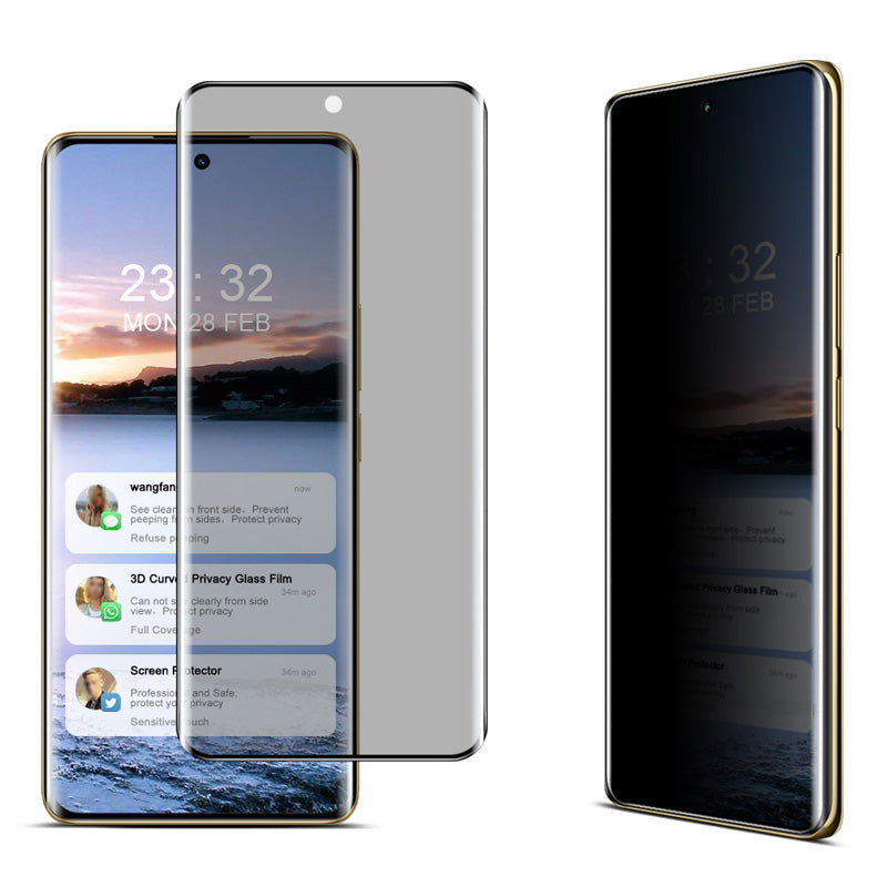 IMAK For Realme 12 Pro 5G / 12 Pro+ 5G Tempered Glass Screen Protector 3D Curved Anti-Peep Screen Film