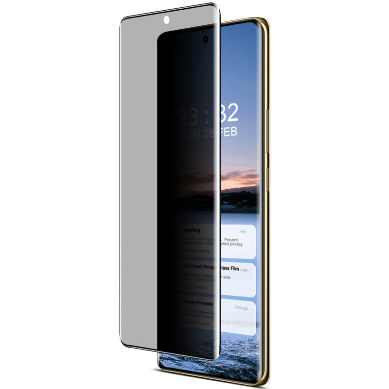 IMAK For Realme 12 Pro 5G / 12 Pro+ 5G Tempered Glass Screen Protector 3D Curved Anti-Peep Screen Film