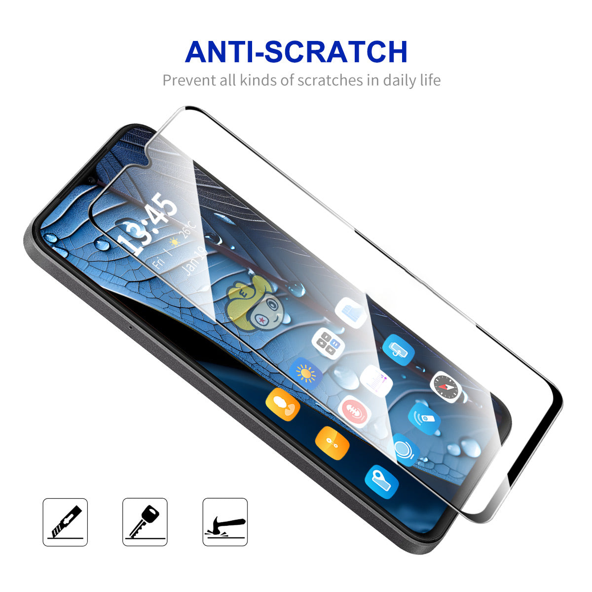 ENKAY HAT PRINCE For Xiaomi Redmi Note 11E 5G / Redmi 10 5G / Redmi 10 Prime+ 5G Screen Protector High Aluminium-silicon Glass Clear Film