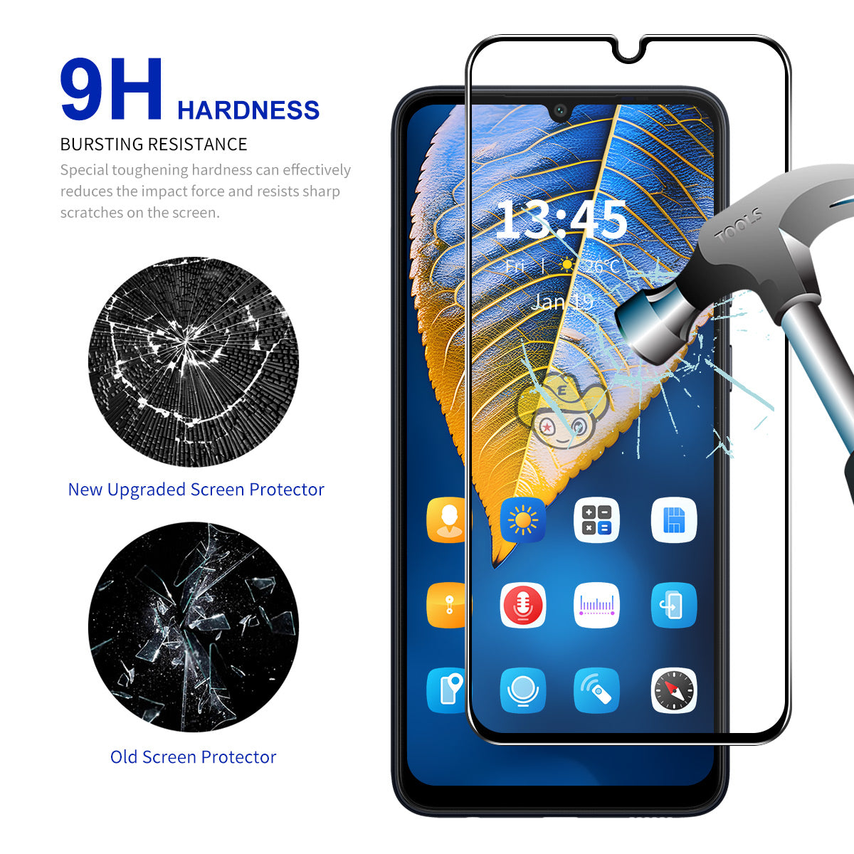 ENKAY HAT PRINCE For Samsung Galaxy A22 4G (EU Version) / F22 Screen Protector Scratchproof High Aluminium-silicon Glass Film
