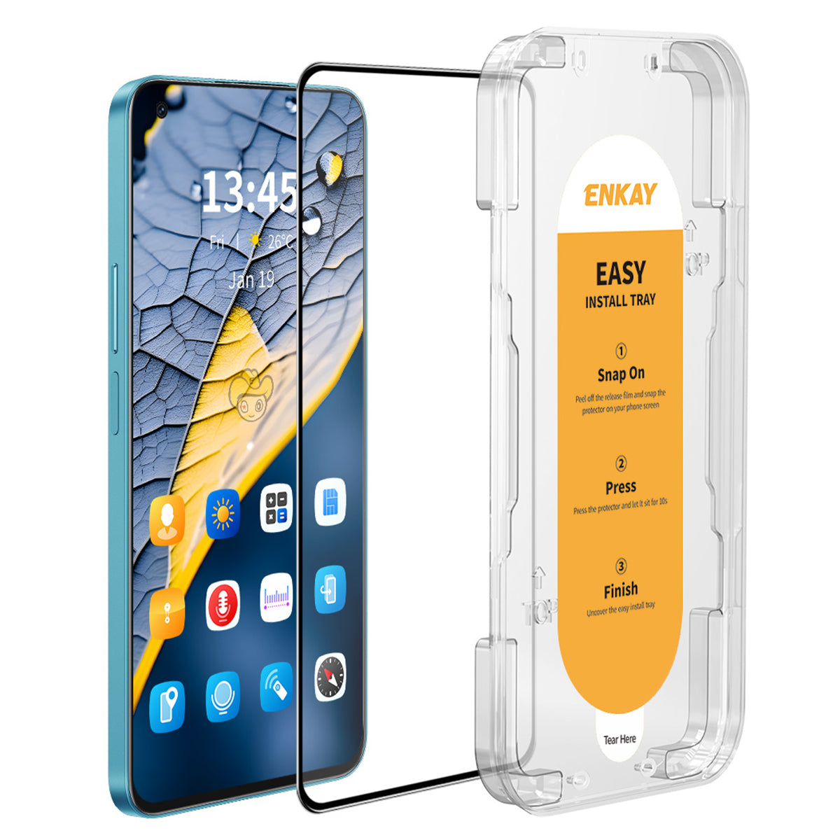 ENKAY HAT PRINCE For Realme 8 / 8 Pro / 9 Pro 5G Screen Protector High Aluminium-silicon Glass Film Easy Installation Case-Friendly
