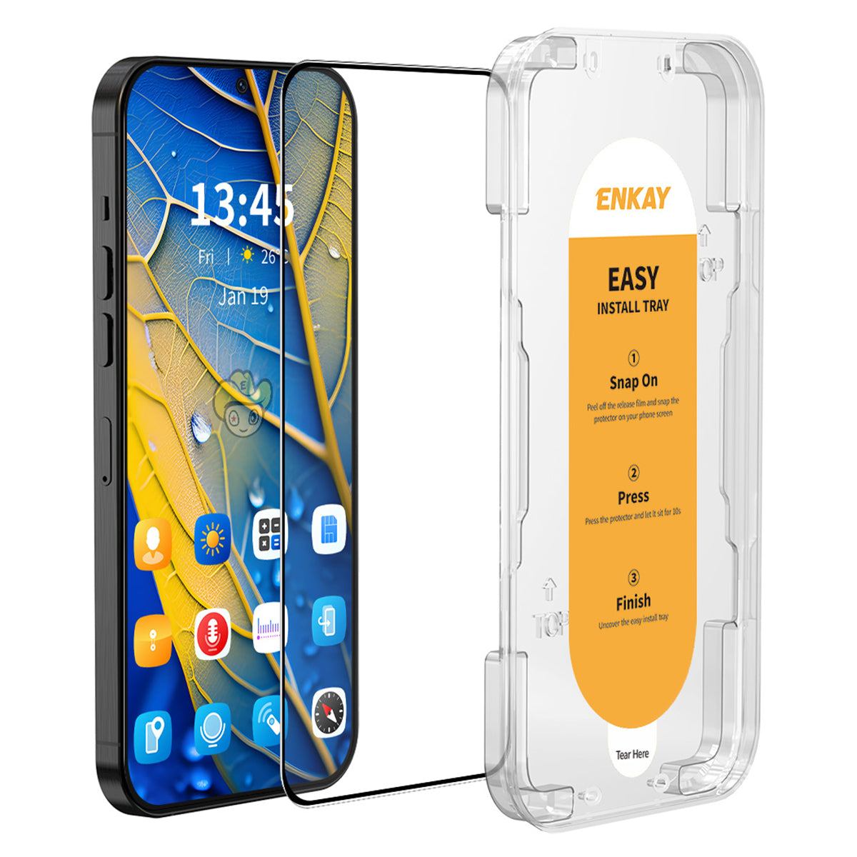 ENKAY HAT PRINCE For Xiaomi Redmi Note 12 4G Full Glue Screen Protector Full Cover Silk Printing Film