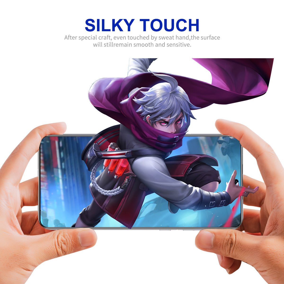 ENKAY HAT PRINCE For Xiaomi Poco F5 Pro 5G / K60 5G / K60 Pro 5G Silk Printing High Aluminium-silicon Glass Screen Protector
