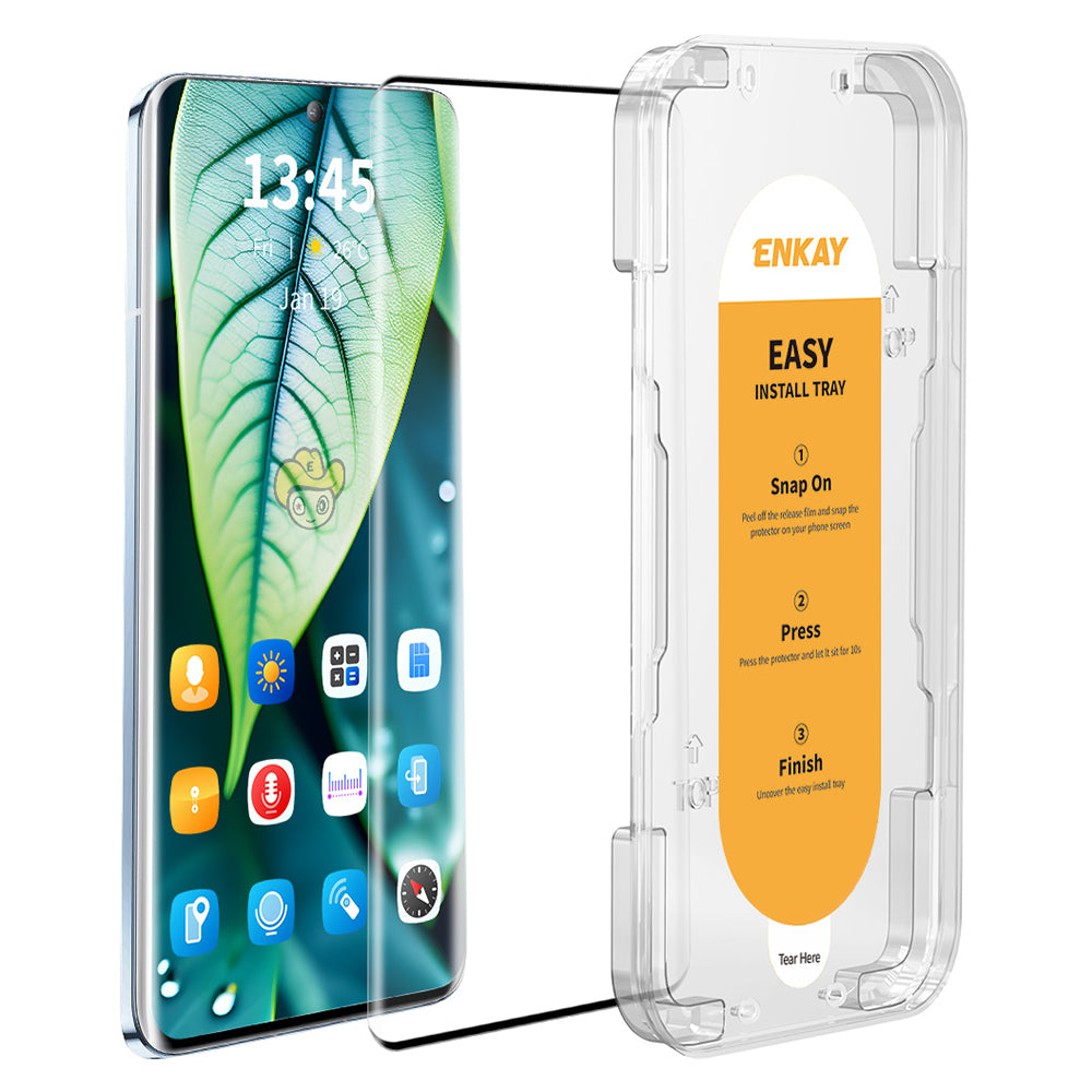 ENKAY HAT PRINCE For vivo S17 5G / S17 Pro 5G / S17t 5G Side Glue Full Screen Protector High Aluminum-silicon Glass Film