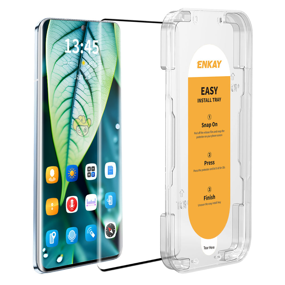 ENKAY HAT PRINCE For vivo V30 5G / V30 Pro 5G High Aluminum-silicon Glass Film 3D Hot Bending Full Screen Protector