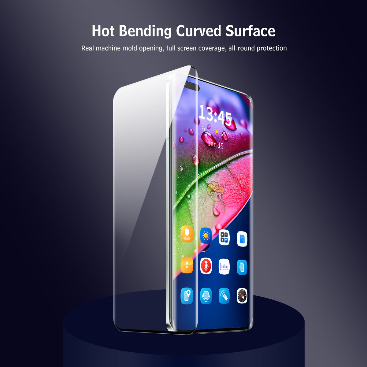 ENKAY HAT PRINCE For Oppo Find X3 / Find X3 Pro Full Screen Protector Anti-explosion High Aluminum-silicon Glass Side Glue Film
