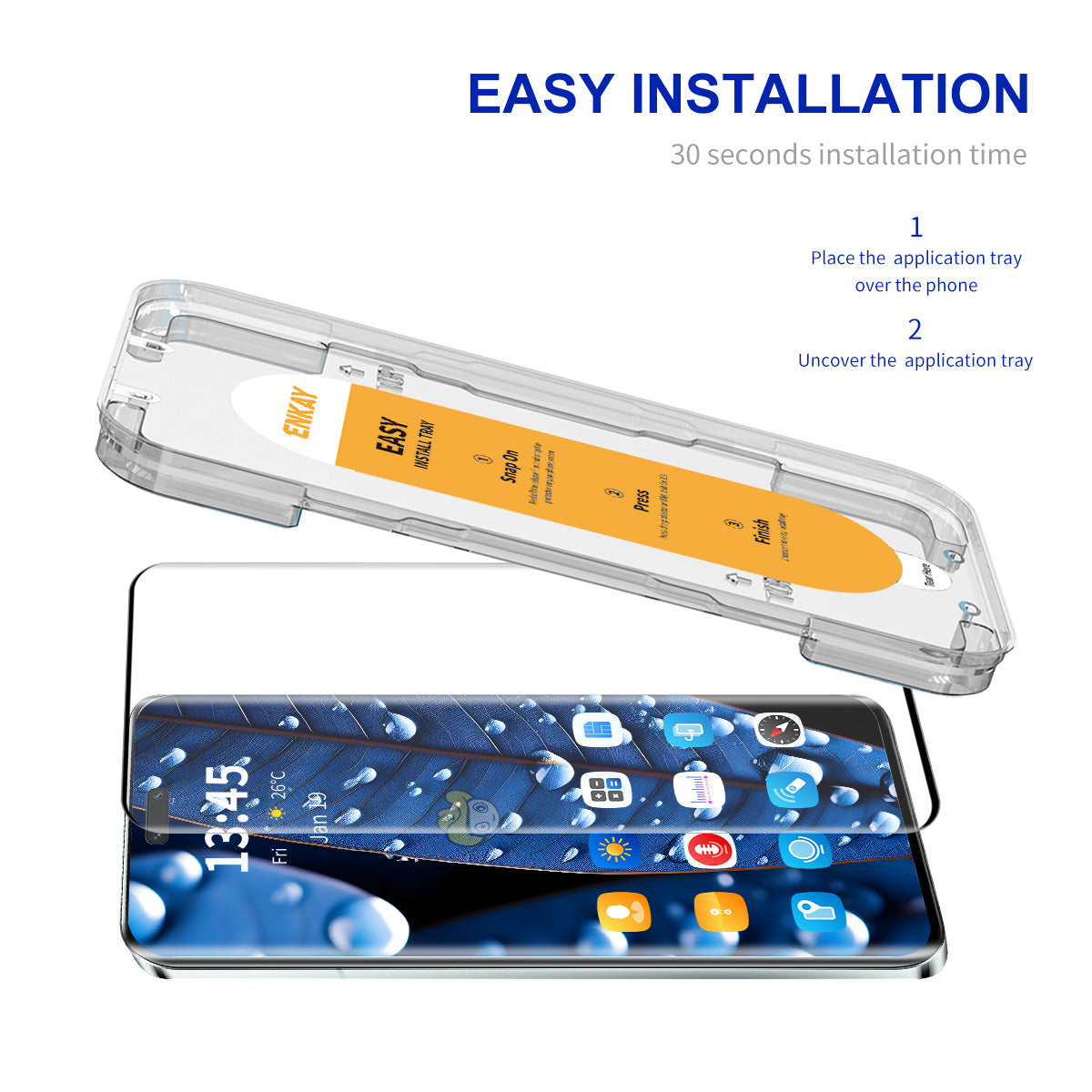 ENKAY HAT PRINCE For Xiaomi Civi 2 5G Screen Protector High Aluminum-silicon Glass Film High Sensitivity
