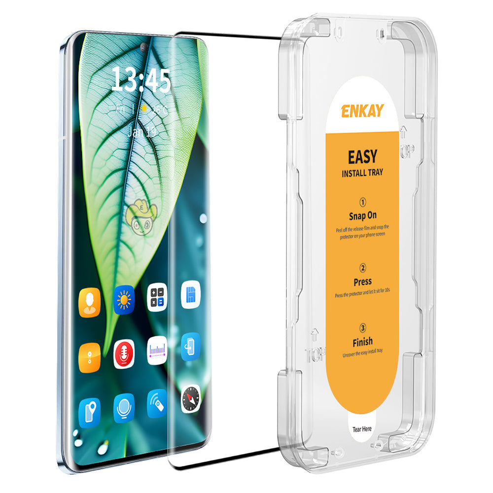 ENKAY HAT PRINCE For Huawei P50 Pro 4G Screen Protector Curved Edge High Aluminum-silicon Glass Film HD Clear