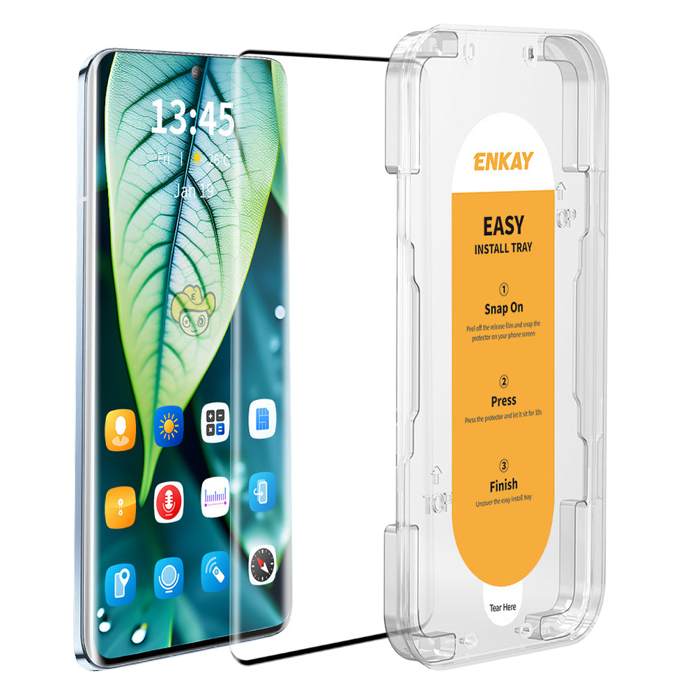 ENKAY HAT PRINCE For Honor 80 SE 5G Screen Protector High Aluminum-silicon Glass 3D Curved Edges Film