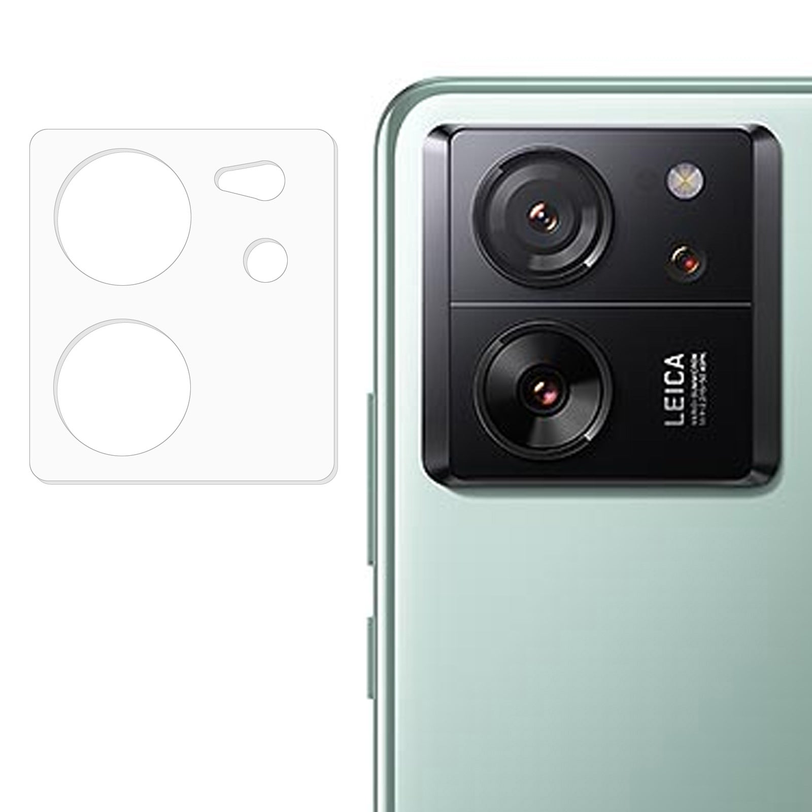 For Xiaomi 13T / 13T Pro Rear Lens Protector Tempered Glass Arc Edge Camera Lens Film