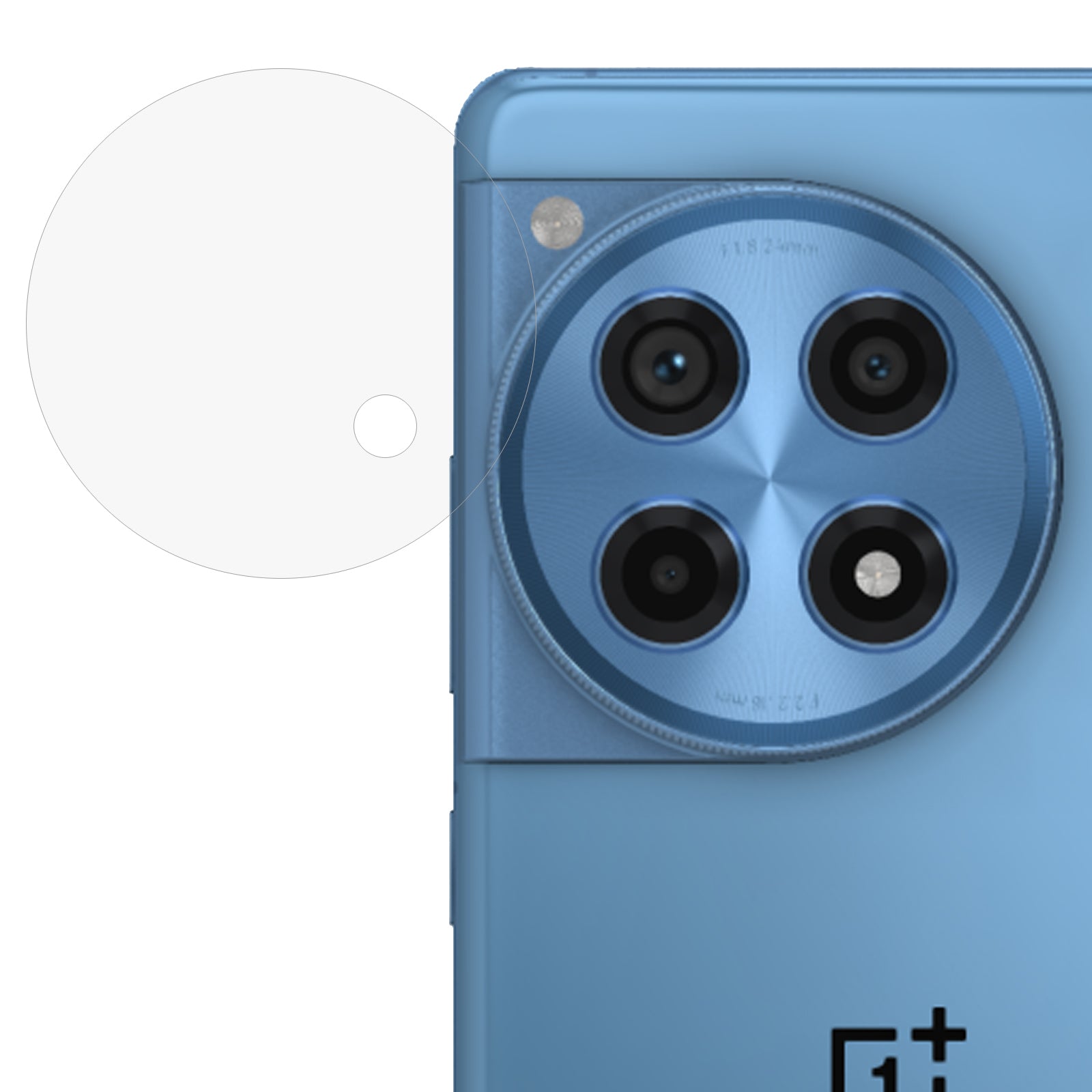 For OnePlus 12R 5G / Ace 3 5G Camera Lens Protector Tempered Glass Anti-scratch Lens Film