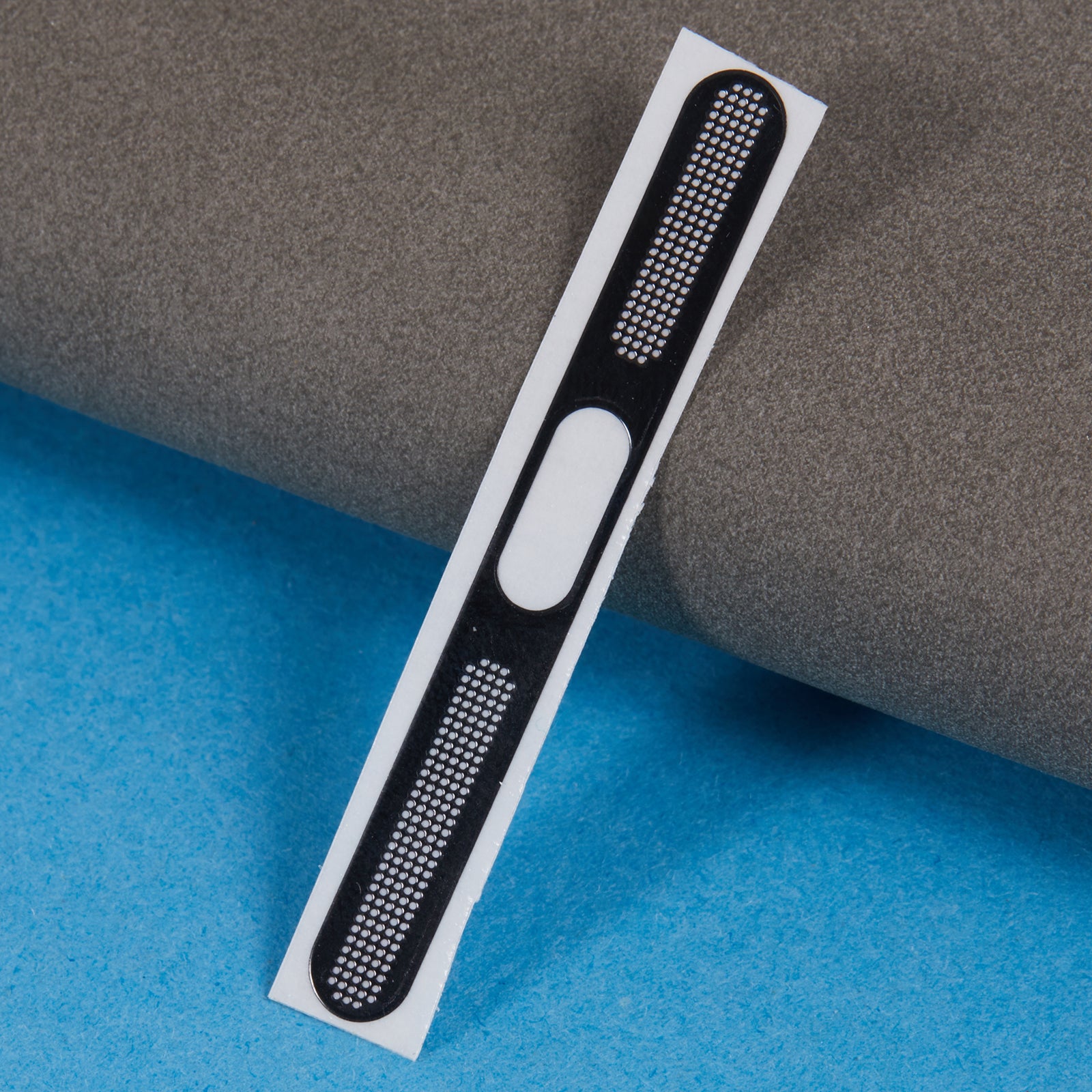 2Pcs for iPhone 15 Bottom Speaker Anti-dust Net Aluminum Sticker