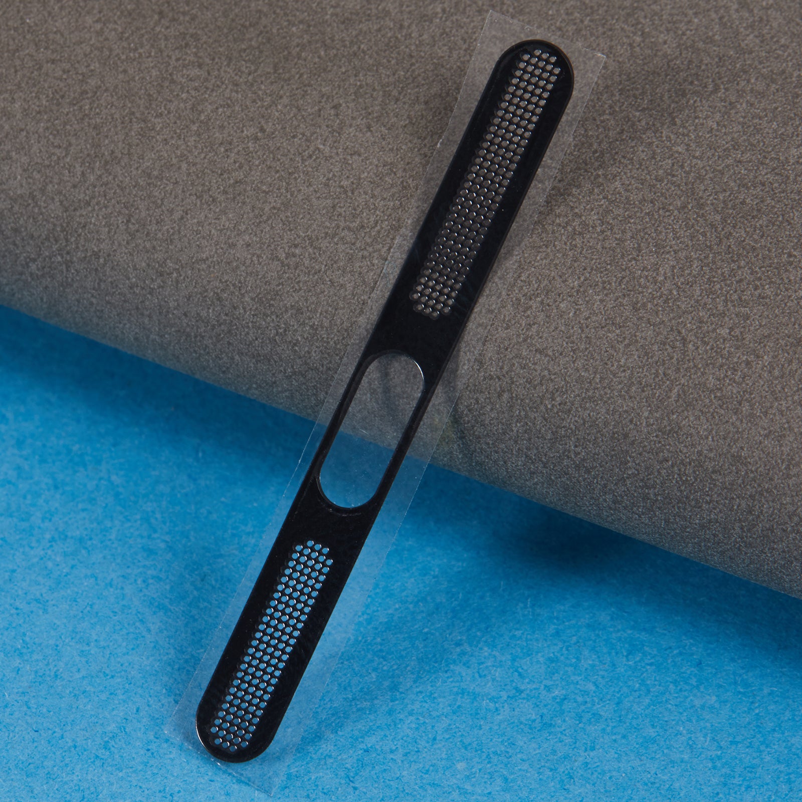 2Pcs for iPhone 15 Bottom Speaker Anti-dust Net Aluminum Sticker