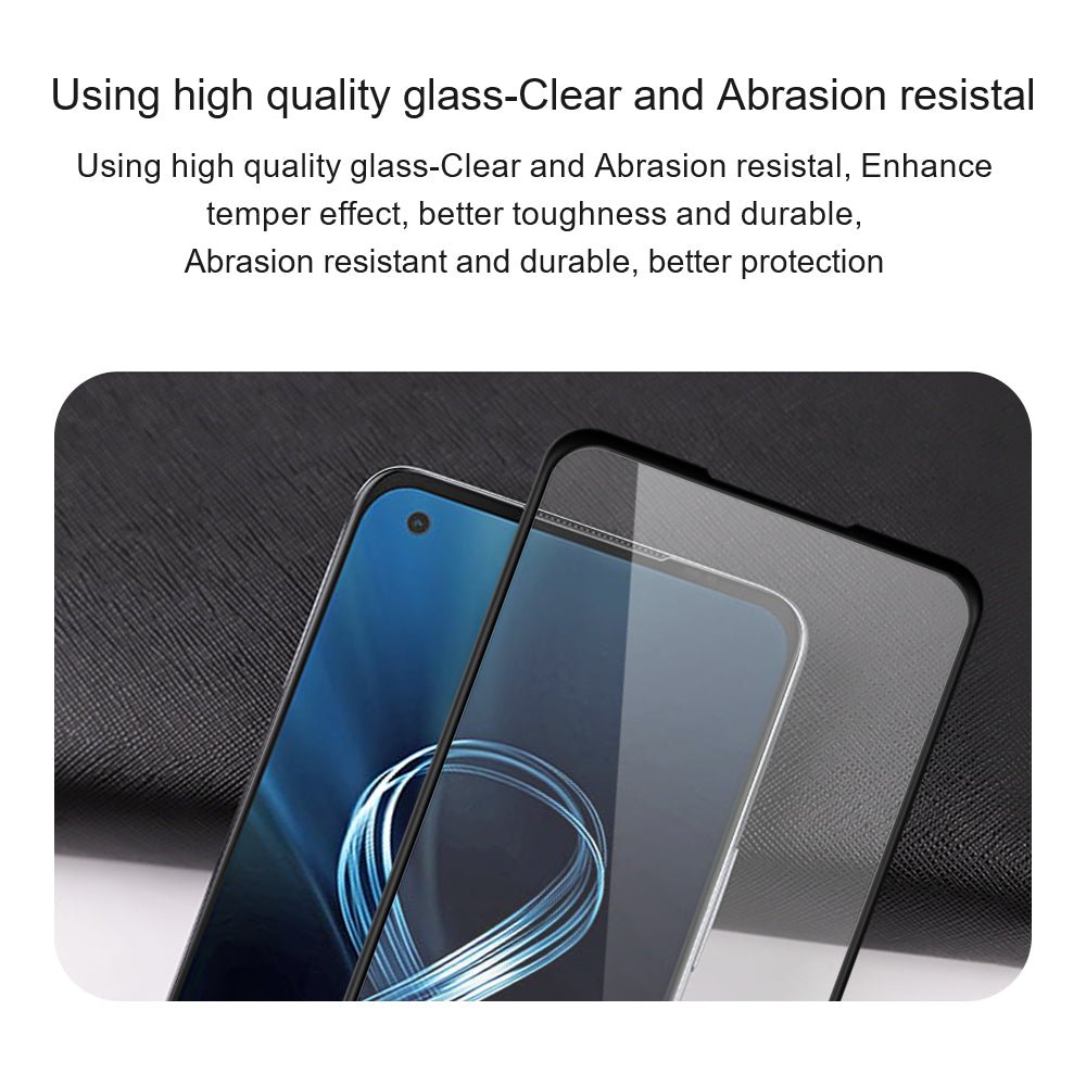 AMORUS 2Pcs For Asus ROG Phone 8 Pro 5G / Phone 8 5G Screen Protector Silk Printing 9H Film