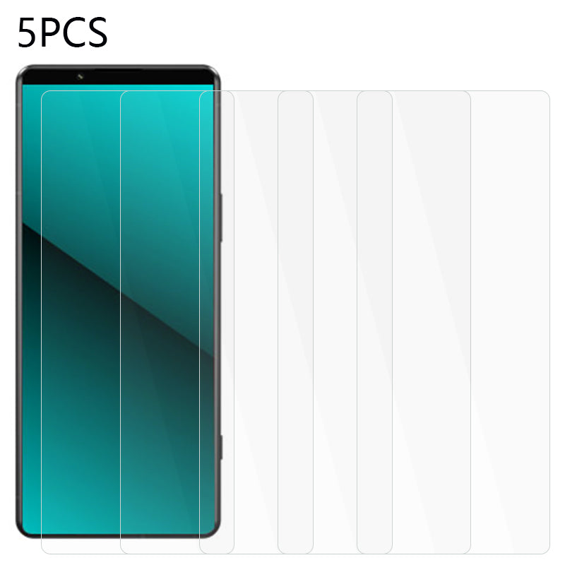 5PCS For Sony Xperia 5 VI Screen Protector 2.5D Impact Protection Tempered Glass Film