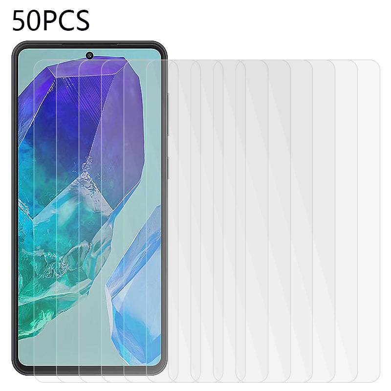 50PCS For Samsung Galaxy M55 5G Screen Protector Anti-explosion Tempered Glass Film 2.5D 0.3mm