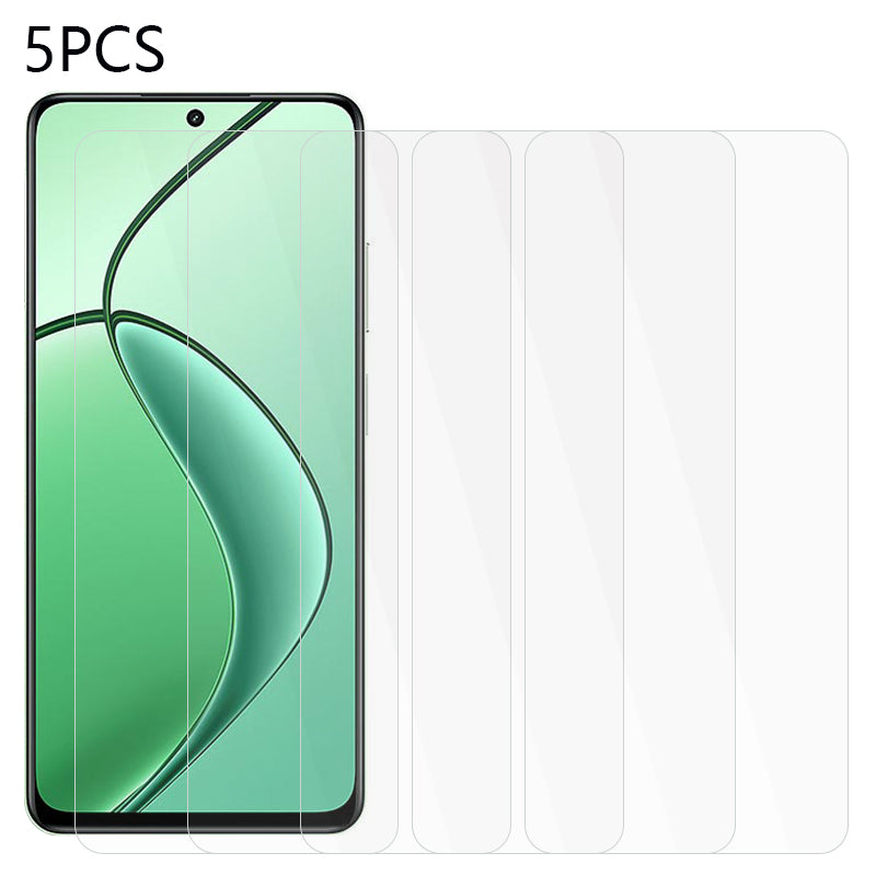 5PCS For Realme 12x 5G Screen Protector 2.5D 0.3mm High Clarity Tempered Glass Film