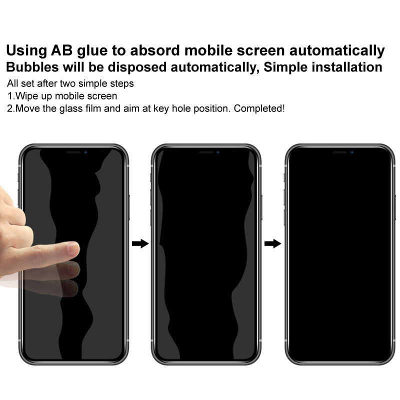 IMAK For Meizu 21 Pro Anti-Spy Tempered Glass Screen Protector Full Glue Phone Screen Film (Fingerprint Unlock Version)