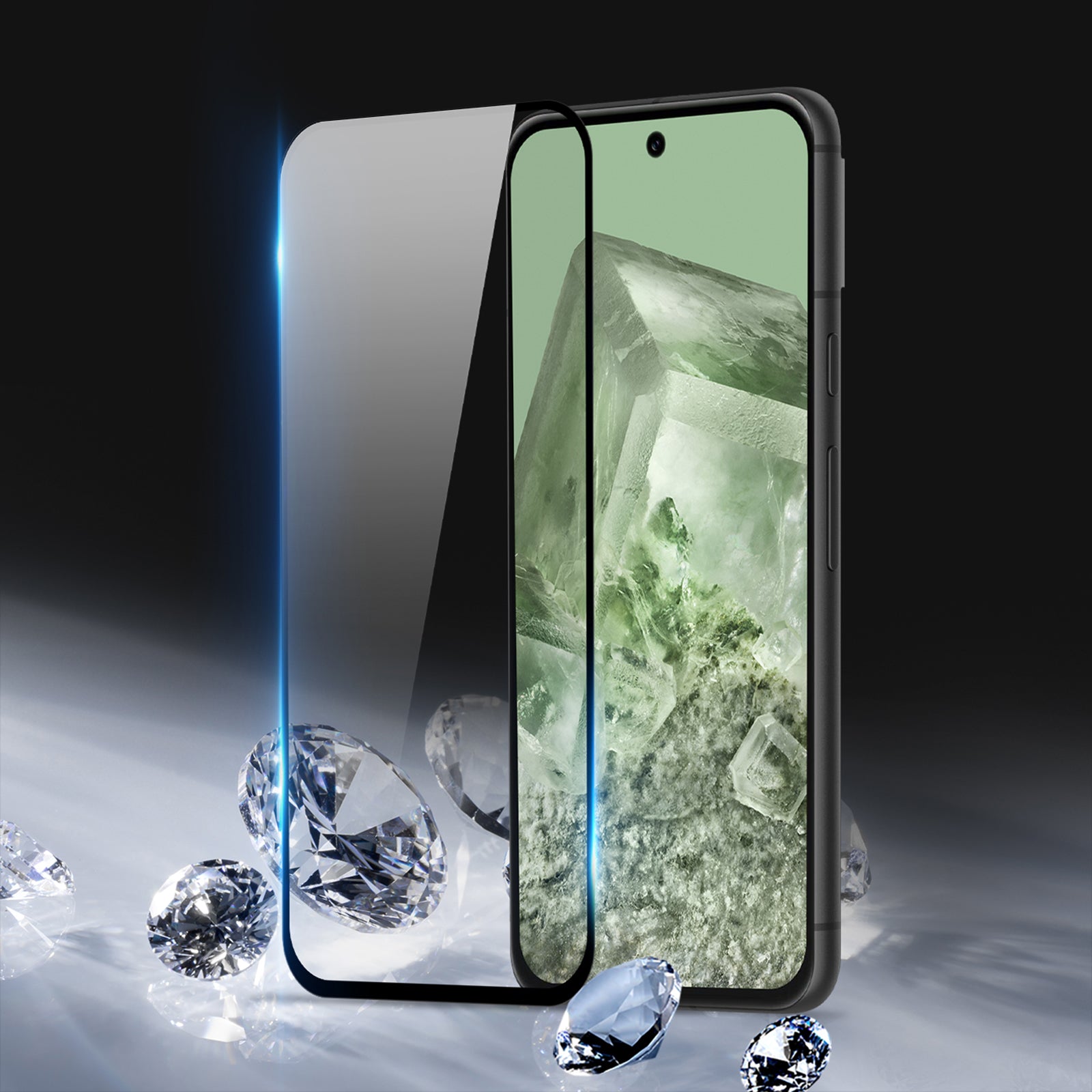 DUX DUCIS For Google Pixel 8a Screen Protector Full Glue Medium Alumina Glass Scratch-Resistant Film (10D)