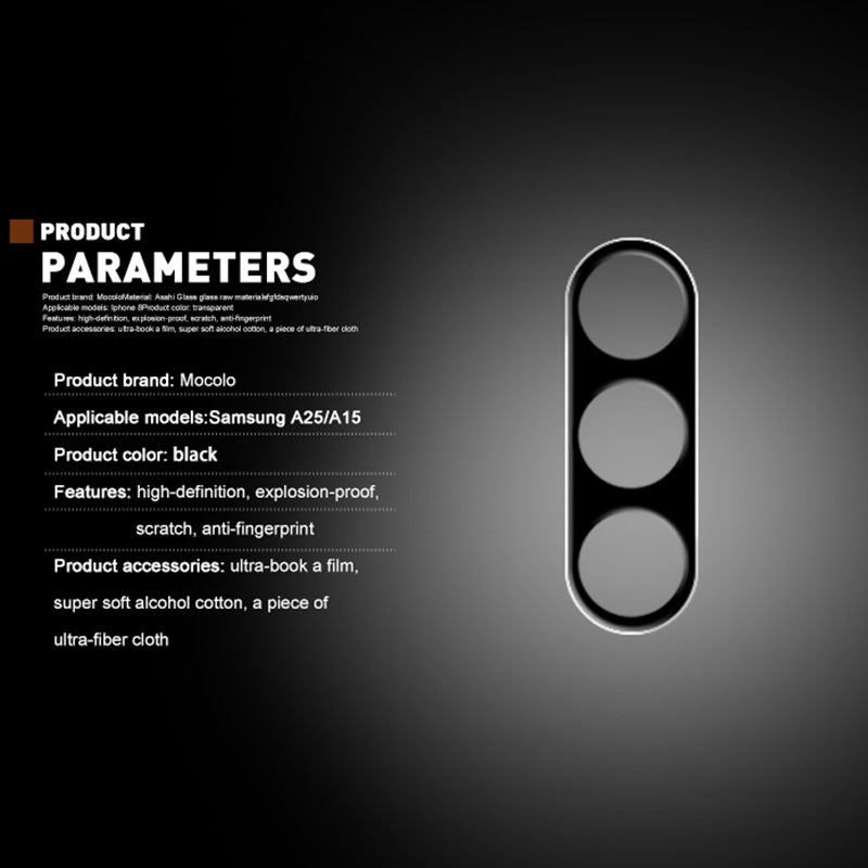 MOCOLO For Samsung Galaxy A15 4G / A15 5G Camera Lens Protector Tempered Glass Anti-explosion Film