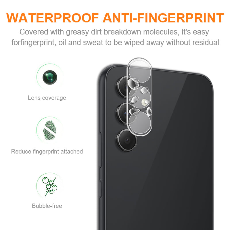 AMORUS For Samsung Galaxy A35 5G Transparent Camera Lens Protector Tempered Glass Lens Film