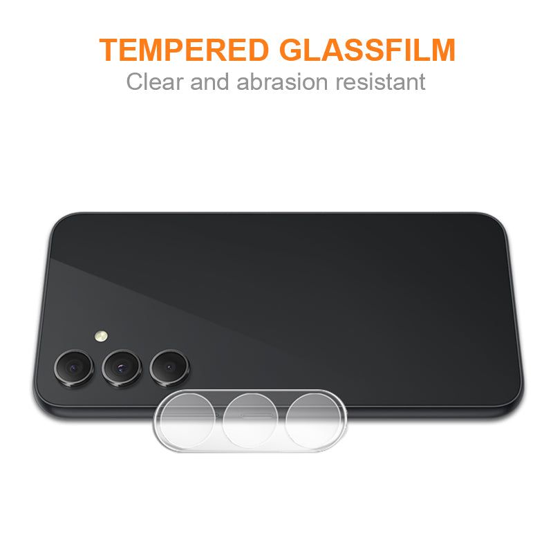 AMORUS For Samsung Galaxy A35 5G Transparent Camera Lens Protector Tempered Glass Lens Film