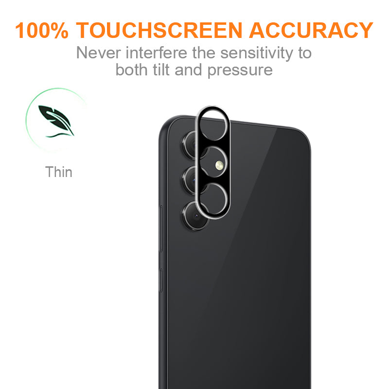 AMORUS For Samsung Galaxy A35 5G Camera Lens Protector Tempered Glass Full Glue Protective Lens Film