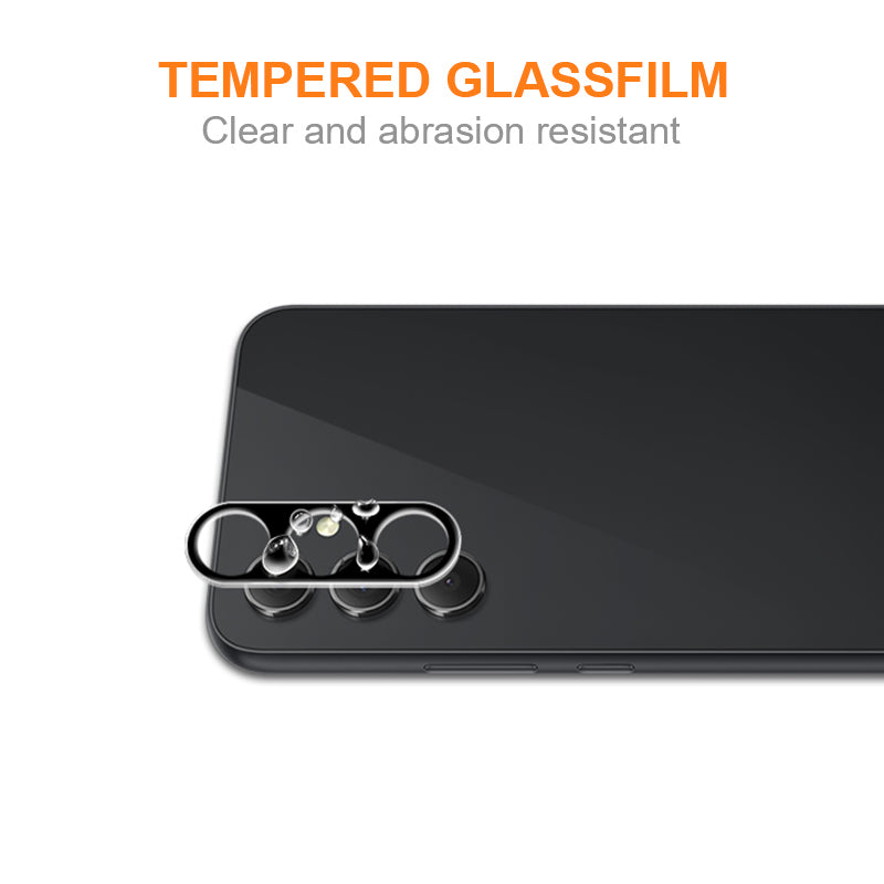 AMORUS For Samsung Galaxy A35 5G Camera Lens Protector Tempered Glass Full Glue Protective Lens Film