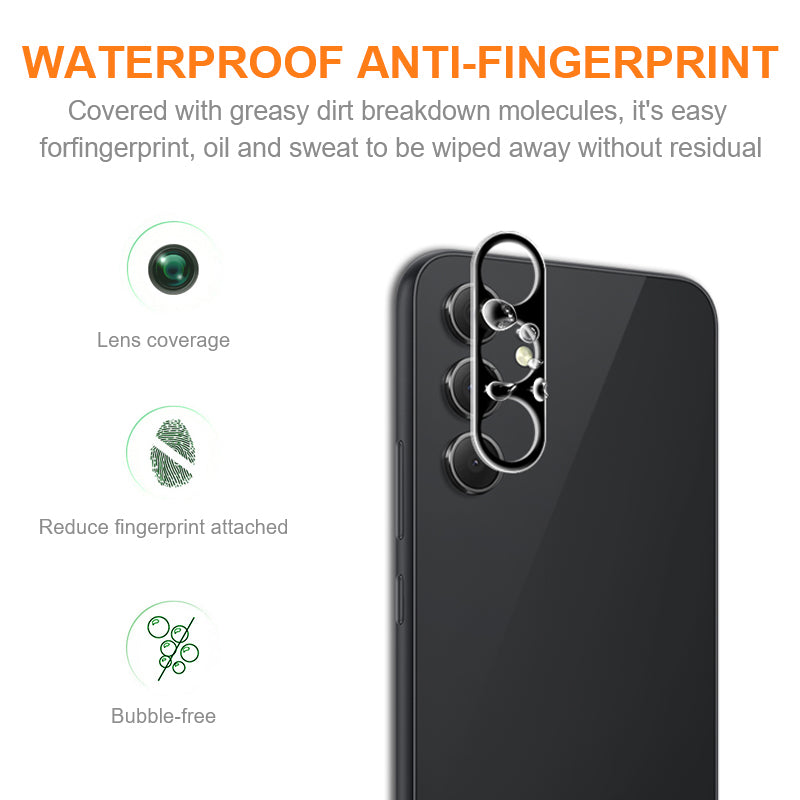 AMORUS For Samsung Galaxy A55 5G Camera Lens Protector Tempered Glass Lens Film Silk Printing