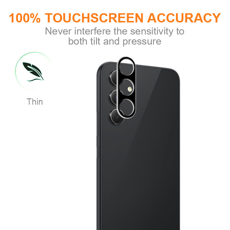 AMORUS For Samsung Galaxy A55 5G Camera Lens Protector Tempered Glass Lens Film Silk Printing