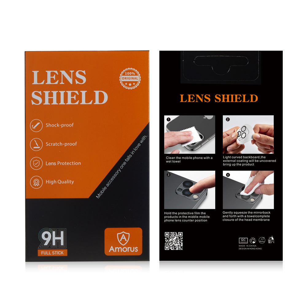 AMORUS For Samsung Galaxy A55 5G Camera Lens Protector Tempered Glass Lens Film Silk Printing