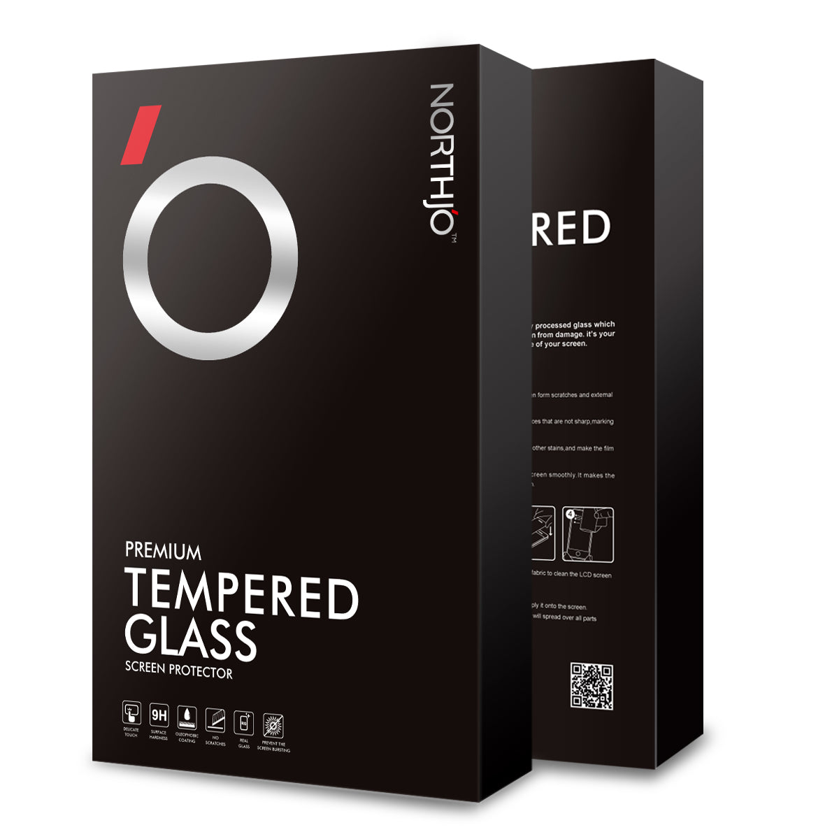 NORTHJO A+ For Xiaomi Redmi Note 13 4G Screen Protector 2.5D Clarity Tempered Glass Film