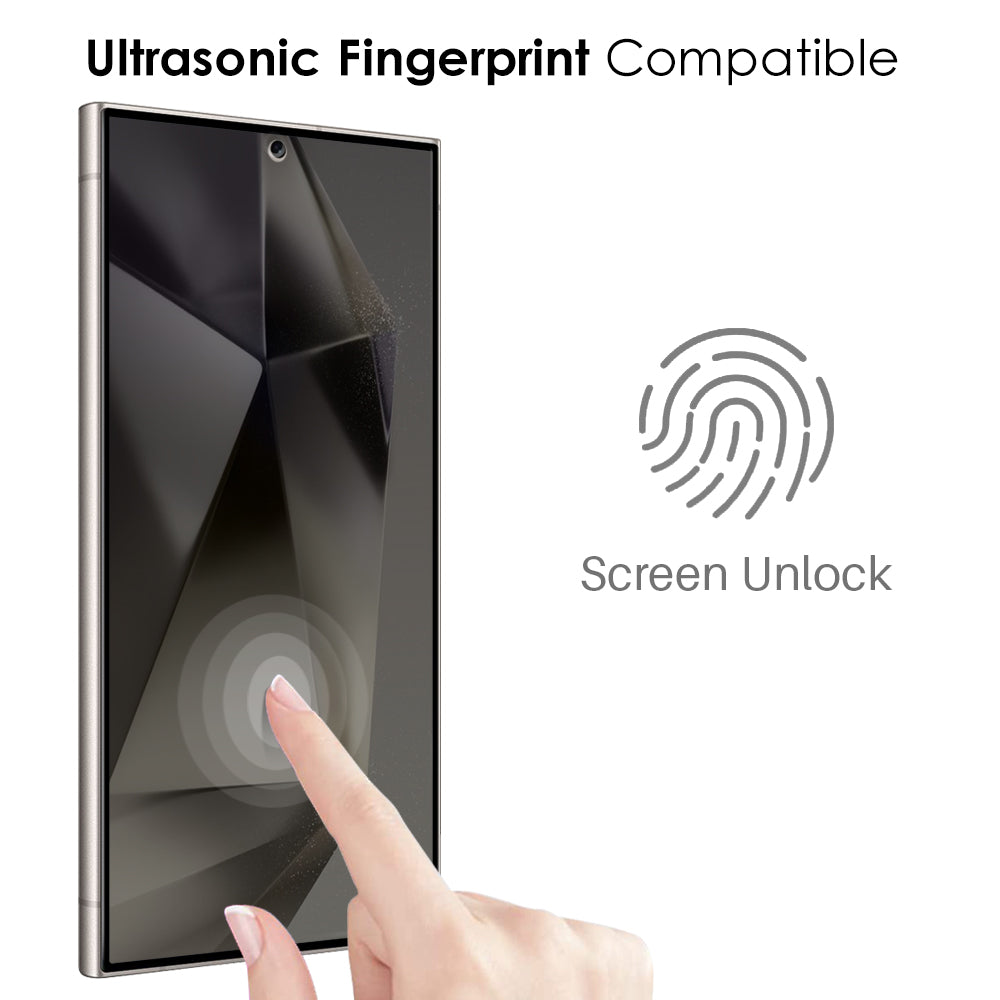 NORTHJO A++ For Samsung Galaxy S24 Ultra Screen Protector 0.15mm Anti-Peep Film Support Fingerprint Unlock