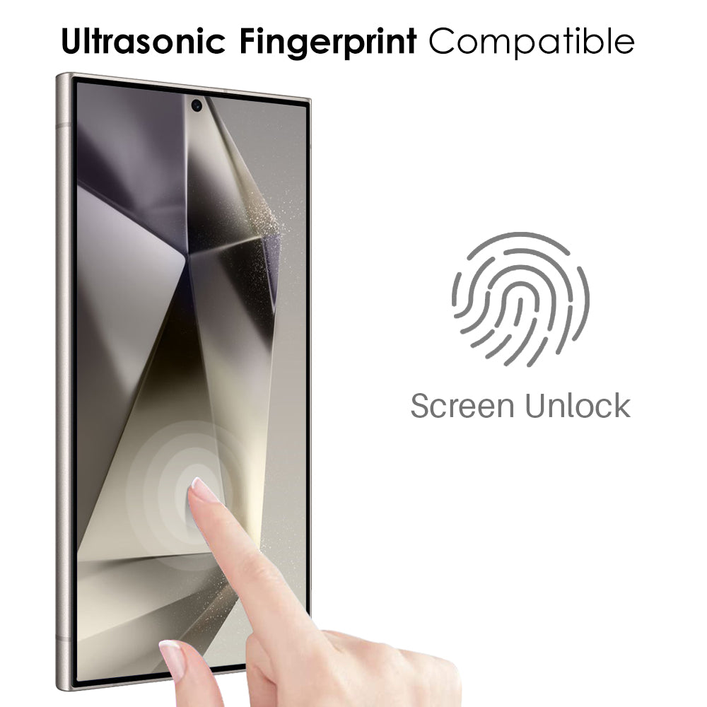 NORTHJO A++ For Samsung Galaxy S24 Ultra 0.15mm 2.5D Full Screen Protector (Support Fingerprint Unlock)