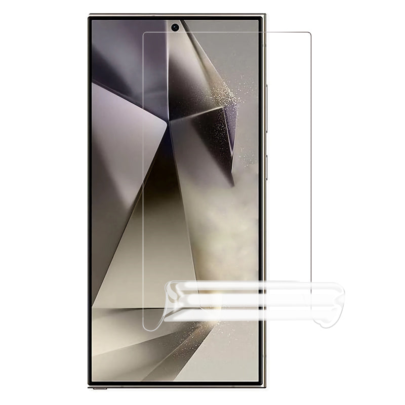 For Samsung Galaxy S24 Ultra Hydrogel TPU Screen Protector Set Easy Installation Clear Full Cover Shield Guard