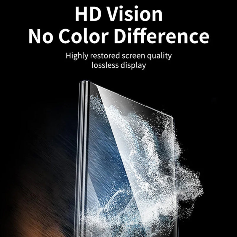 For Samsung Galaxy S24 Ultra Hydrogel TPU Screen Protector Set Easy Installation Clear Full Cover Shield Guard