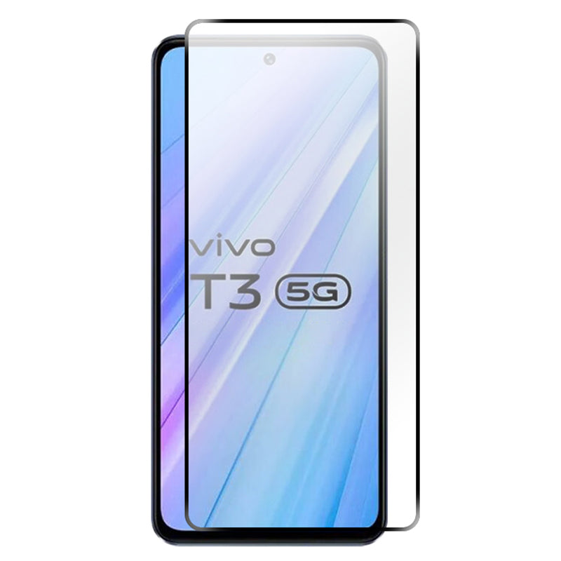 RURIHAI 10Pcs For vivo T3 5G Screen Protector 0.26mm Secondary Hardening High Aluminum-silicon Glass Film