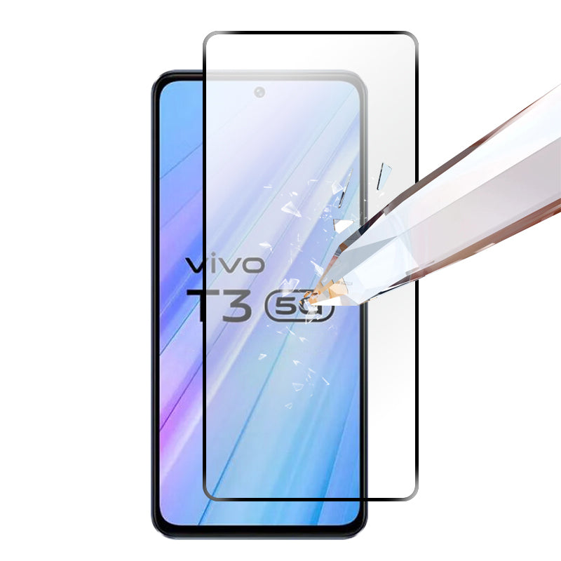RURIHAI For vivo T3 5G Film 0.26mm 2.5D High Aluminum-silicon Glass Screen Protector