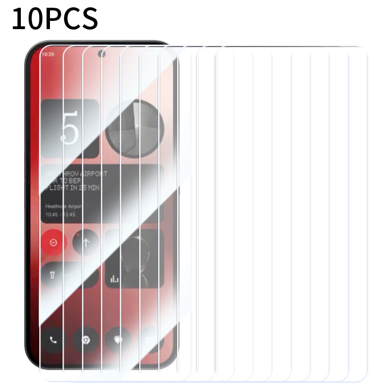 RURIHAI 10Pcs For Nothing Phone (2a) Screen Protector 0.26mm 2.5D Clear High Aluminium-silicon Glass Film