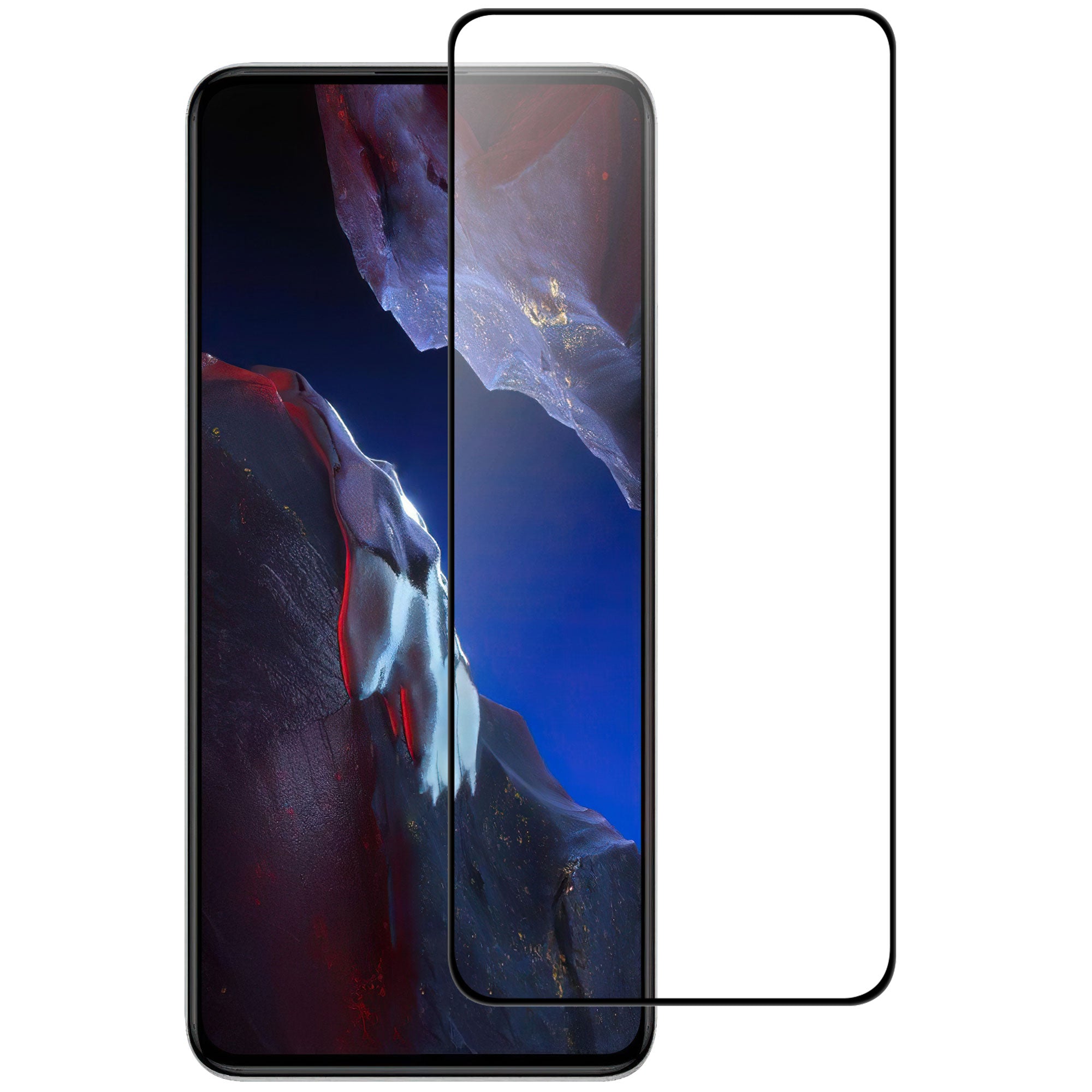 For Xiaomi Poco F6 Pro 5G Full Screen Protector Black Edge AGC Glass Full Glue HD Clear Film