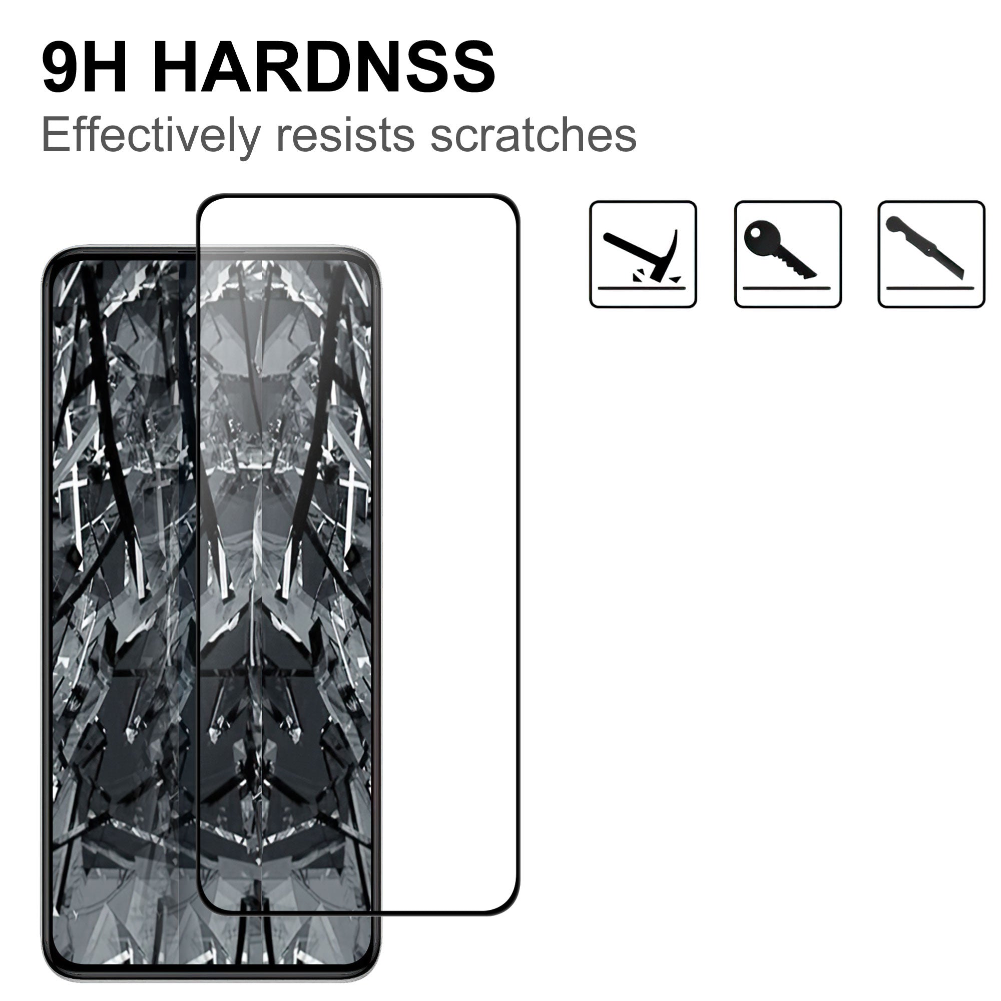 For Xiaomi Poco F6 Pro 5G Full Screen Protector Black Edge AGC Glass Full Glue HD Clear Film