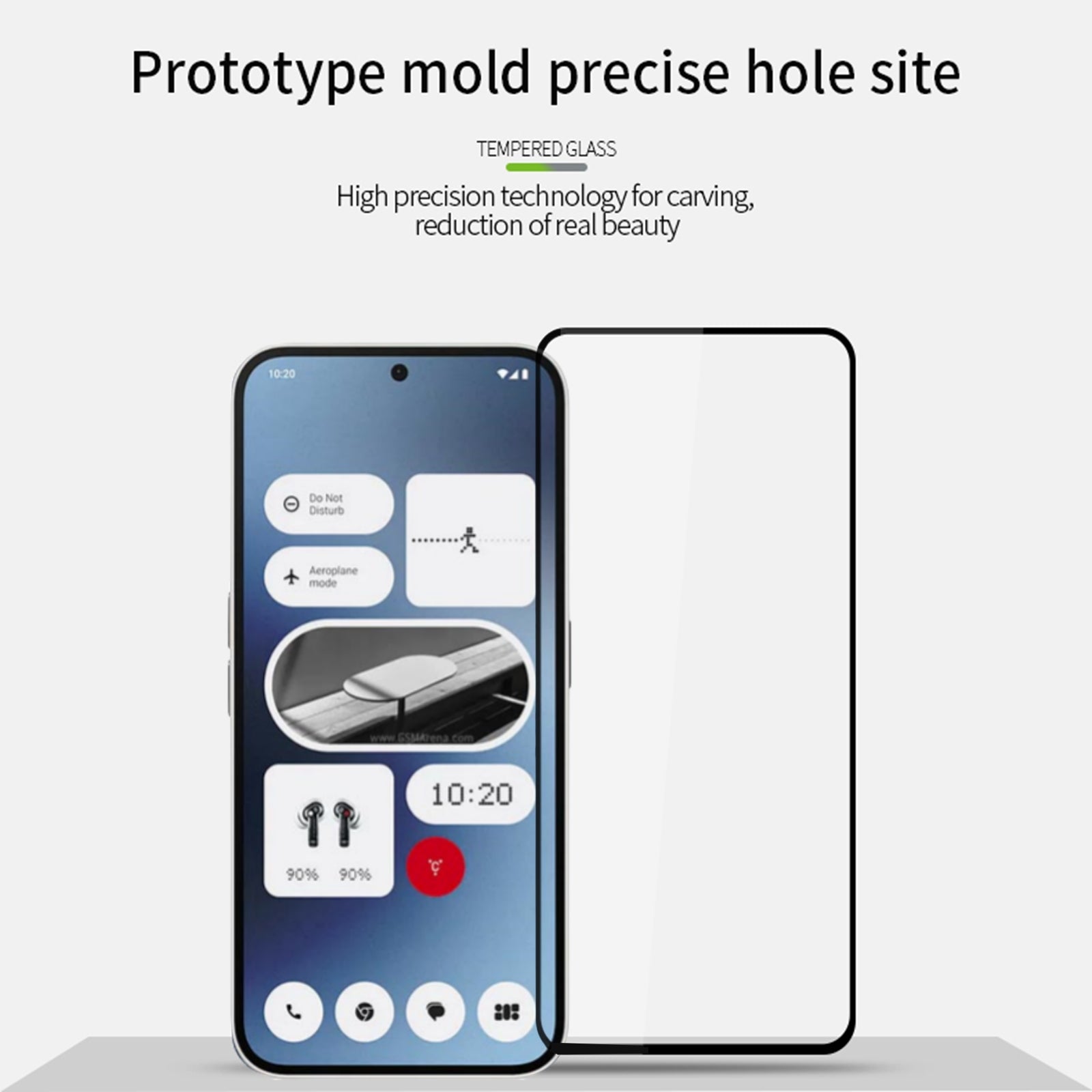 MOFI JK Series-1 for Nothing Phone (2a) Screen Protector Full Glue High Aluminum-silicon Glass Anti-scratch Film