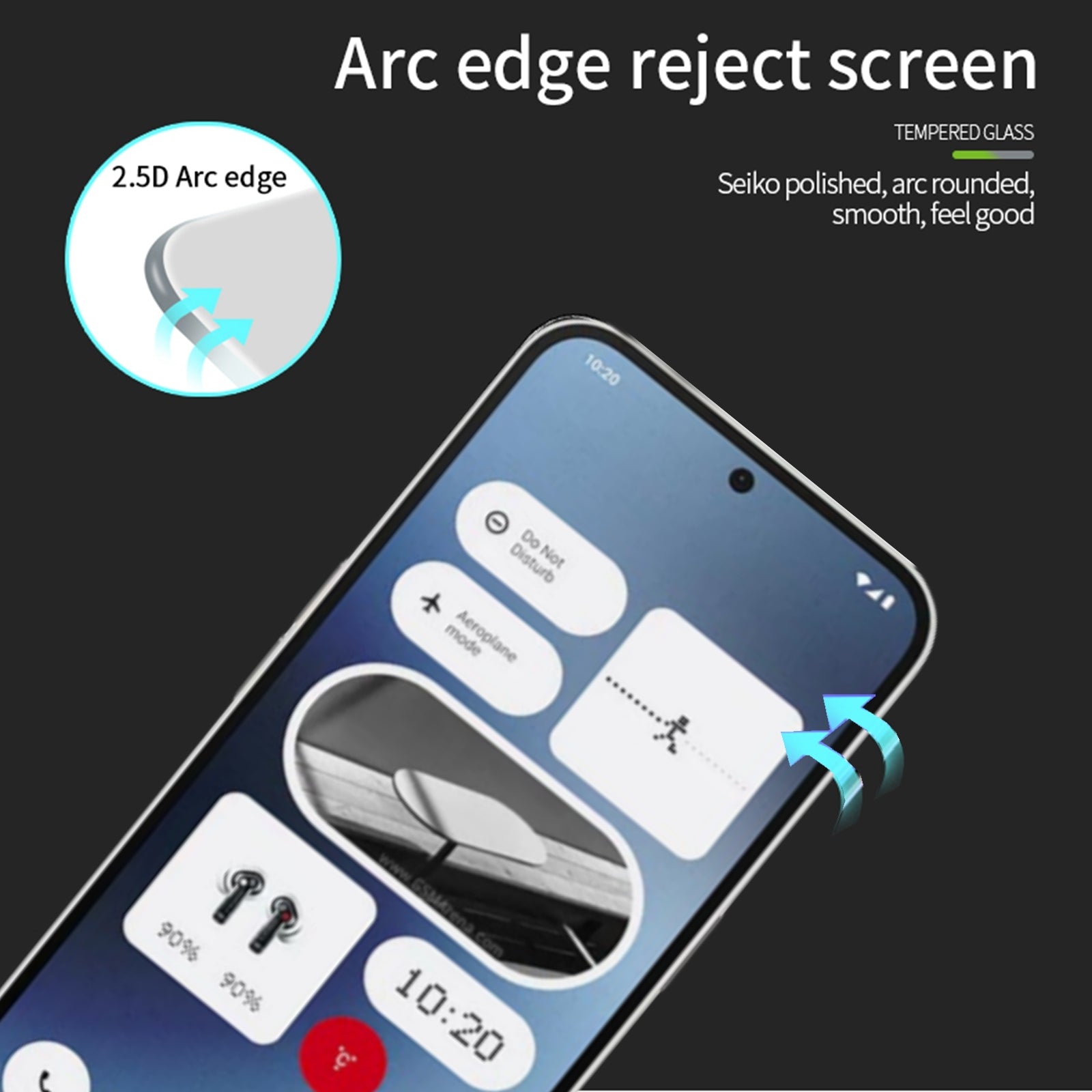PINWUYO JK Series-2 Screen Protector for Nothing Phone (2a) Anti-Scratch High Aluminum-silicon Film