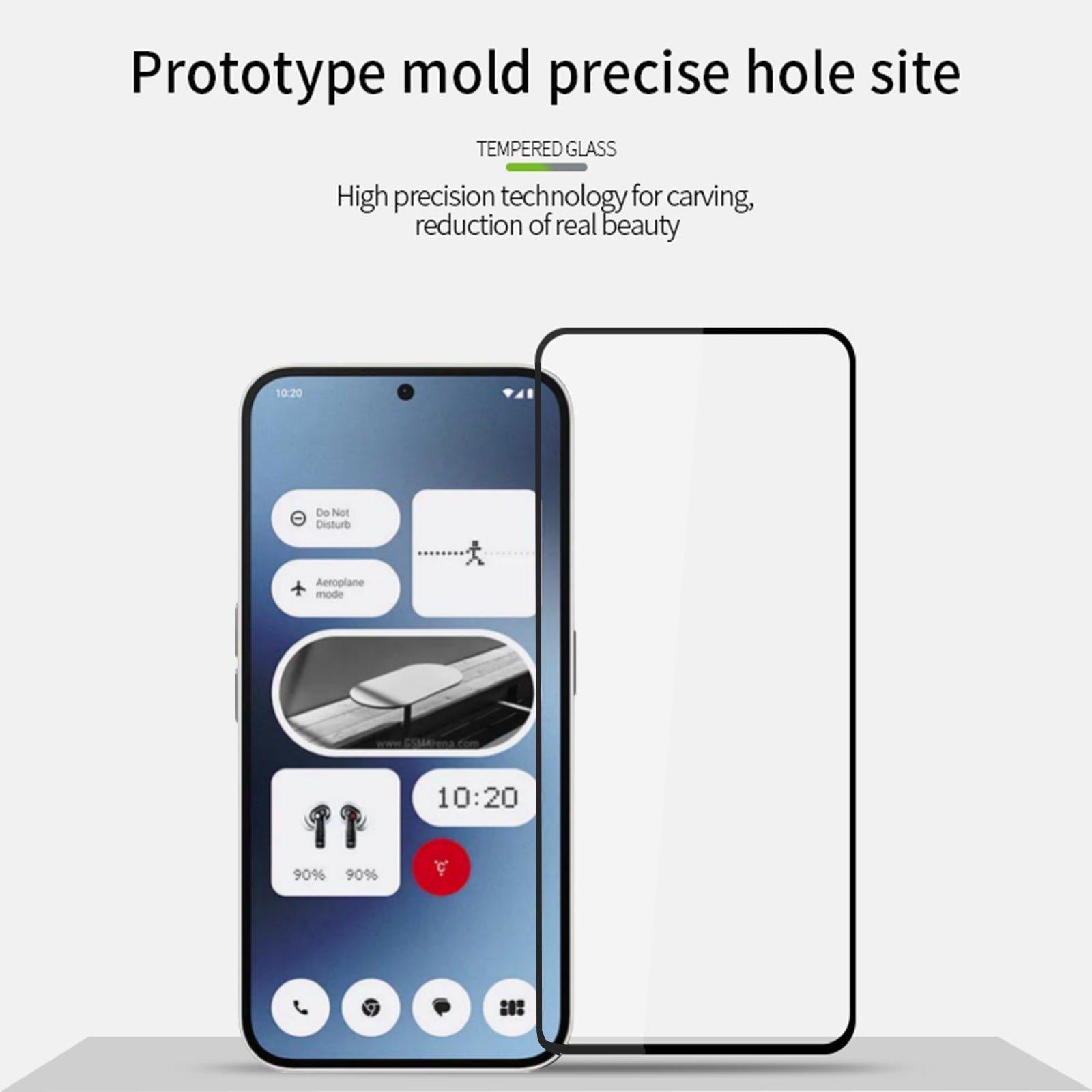 PINWUYO JK Series-2 Screen Protector for Nothing Phone (2a) Anti-Scratch High Aluminum-silicon Film