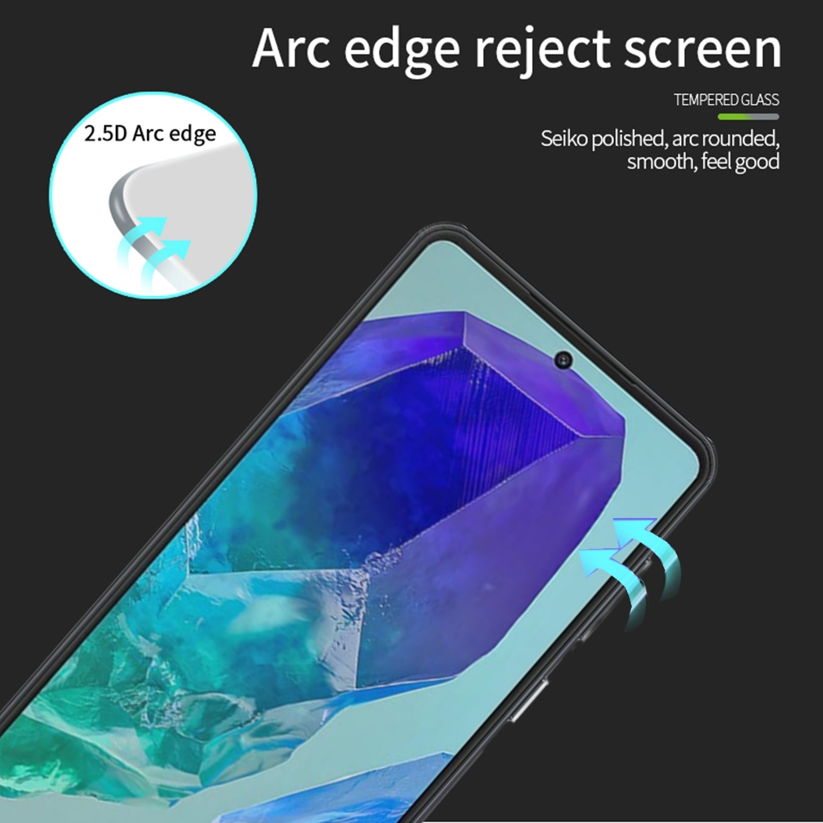 PINWUYO JK Series-2 for Samsung Galaxy M55 5G Screen Protector Anti-Scratch High Aluminum-silicon Film